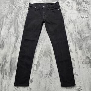 Levi's Jeans Mens‎ W31 L32 Black 512 Slim Leg Tapered Flex Stretch Denim Casual